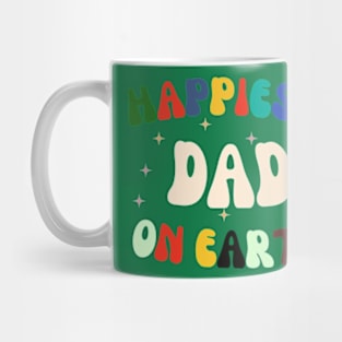 Happiest dad On Earth day 2024  gift april 22 Rainbow Mug